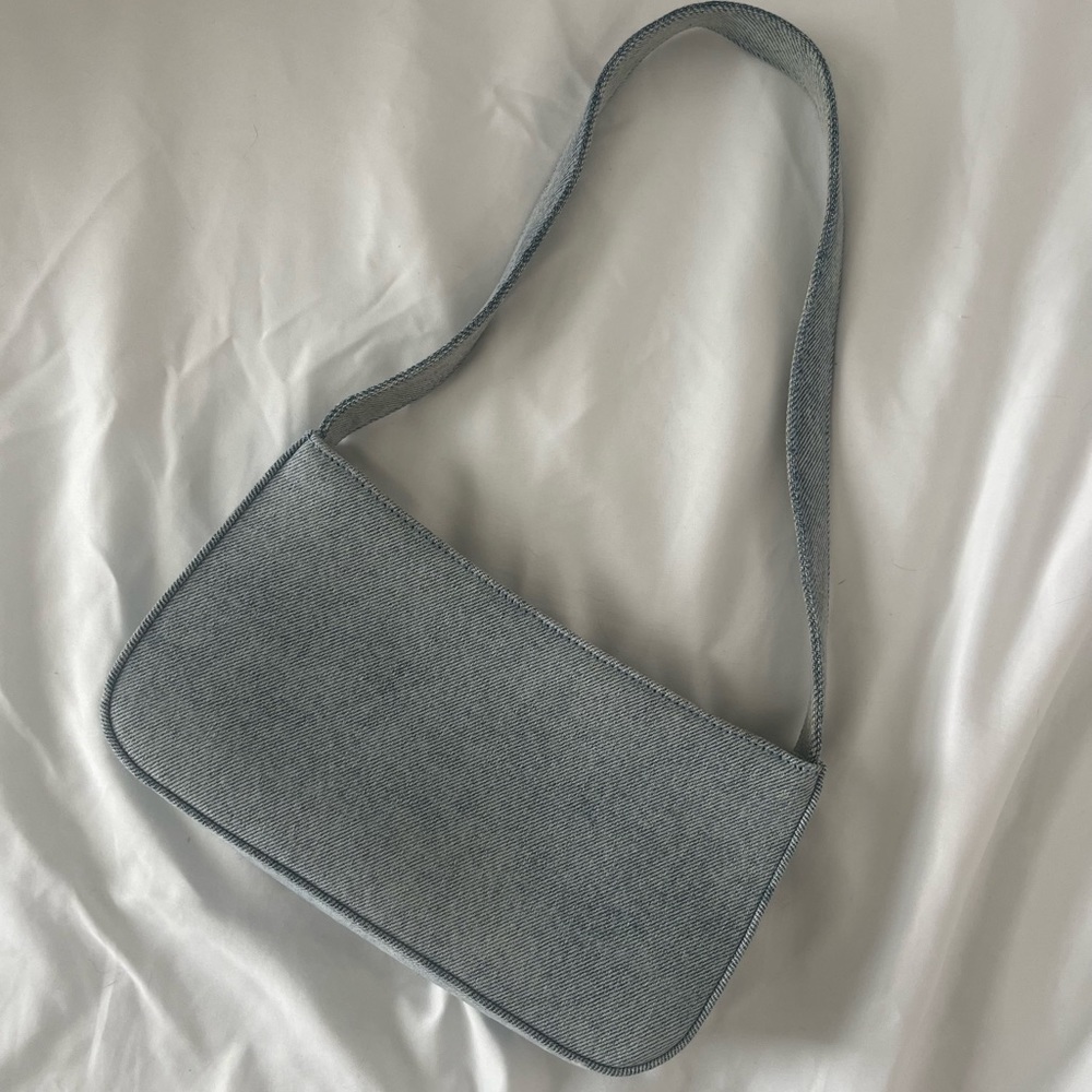 denim mini purse